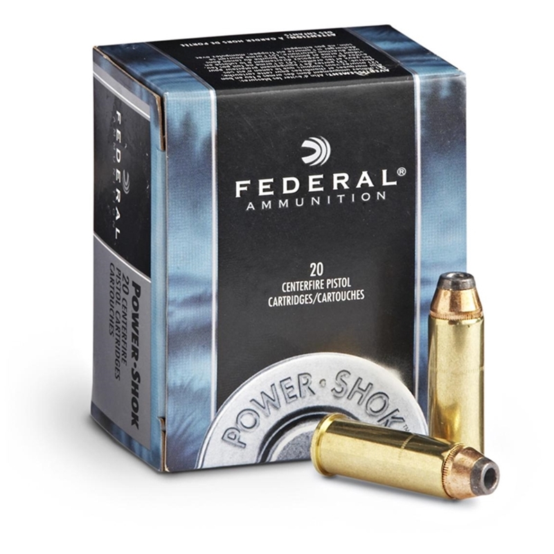 Federal Power-Shok 44 Remington Magnum Ammo 180 Grain Jacketed Hollow-Point