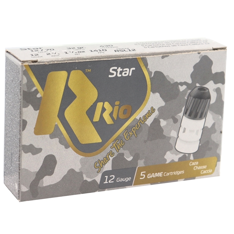 Rio Royal Star 12 Gauge Ammo 2-3/4" 1 1/8 oz. Shell Rifled Slug 250 Round Case