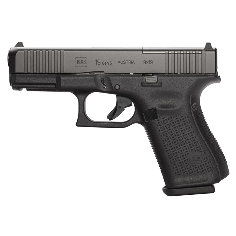Glock G19 Gen5 MOS 9mm Luger Semi-Auto 4" Barrel 10 Rounds Black