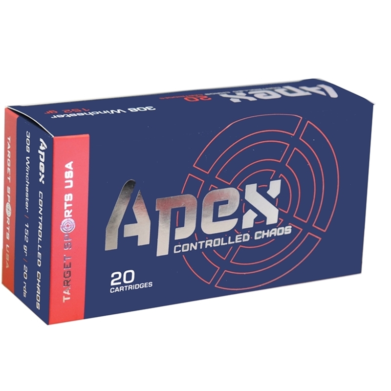 Target Sports USA APEX 308 Winchester Ammo 152 Grain HP