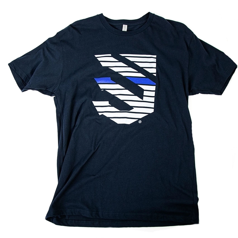 Blackhawk Trident Thin BLue Line Logo Tshirt - Navy