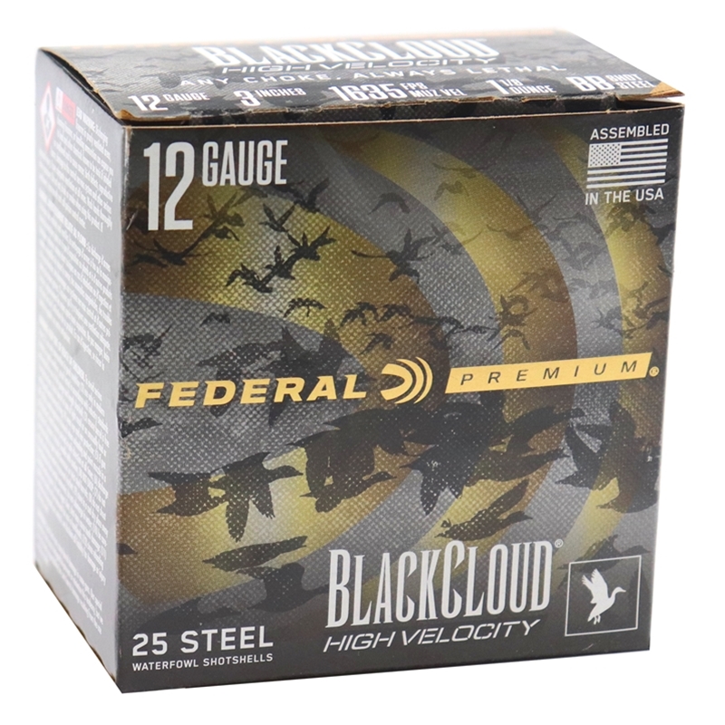 Federal Black Cloud 12 Gauge Ammo 3" 1 1/8 oz BB Shot 250 Rounds