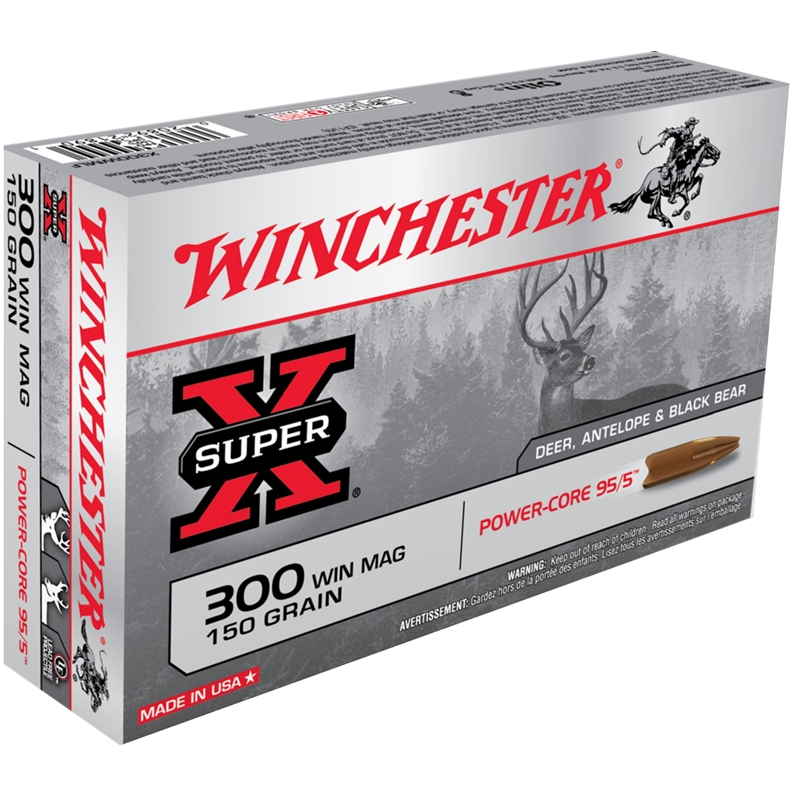 Winchester Super X 300 Winchester Magnum Ammo 150 Grain Hollow Point Lead Free