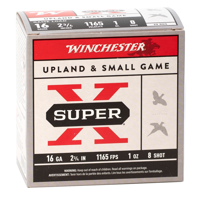 Winchester Super-X Game Load 16 Gauge Ammo 2-3/4
