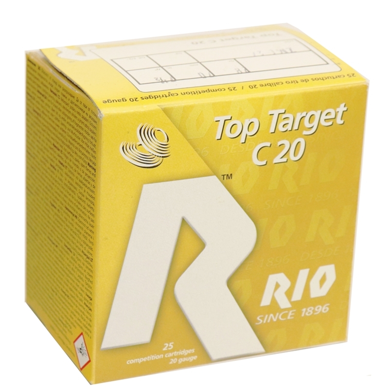 Rio Top Target 20 Gauge Ammo 2-3/4" 1 oz #7.5 Shot 250 Round Case