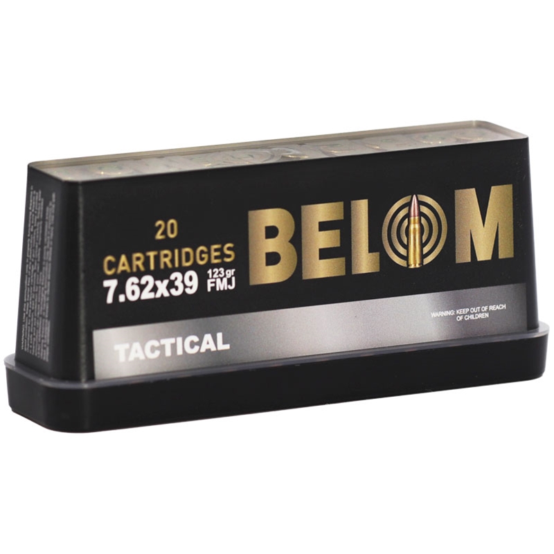 Belom Tactical 7.62x39mm Ammo 123 Grain Full Metal Jacket - BELOM7.62