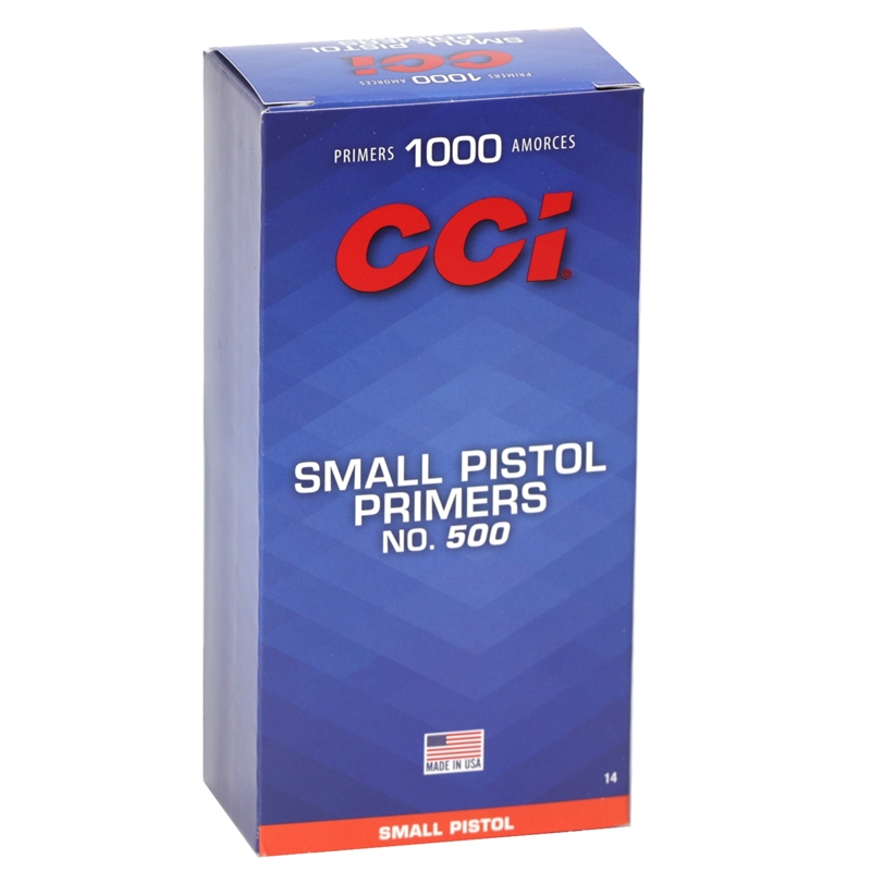 CCI Small Pistol Primers #500 Case of 5000