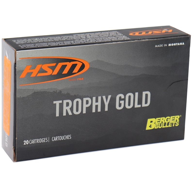HSM Trophy Gold 270 Winchester Ammo 150 Grains Boat Tail Hollow Point