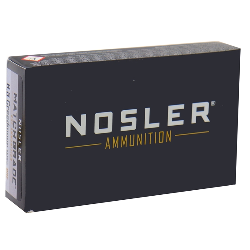 Nosler Match Grade 6.5 Creedmoor Ammo 140 Grain RDF HPBT