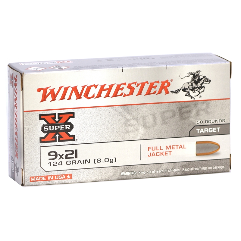 Winchester 9x21 IMI Ammo 124 Grain Full Metal Jacket - Q4269