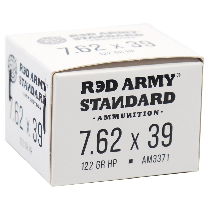 Red Army Standard 7.62x39mm Ammo 122 Grain Hollow Point Steel Case