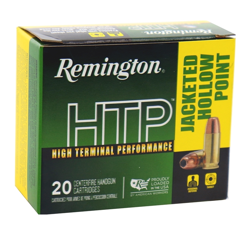 Remington HTP 9mm Luger Ammo 115 Gr JHP - Ammo Deals