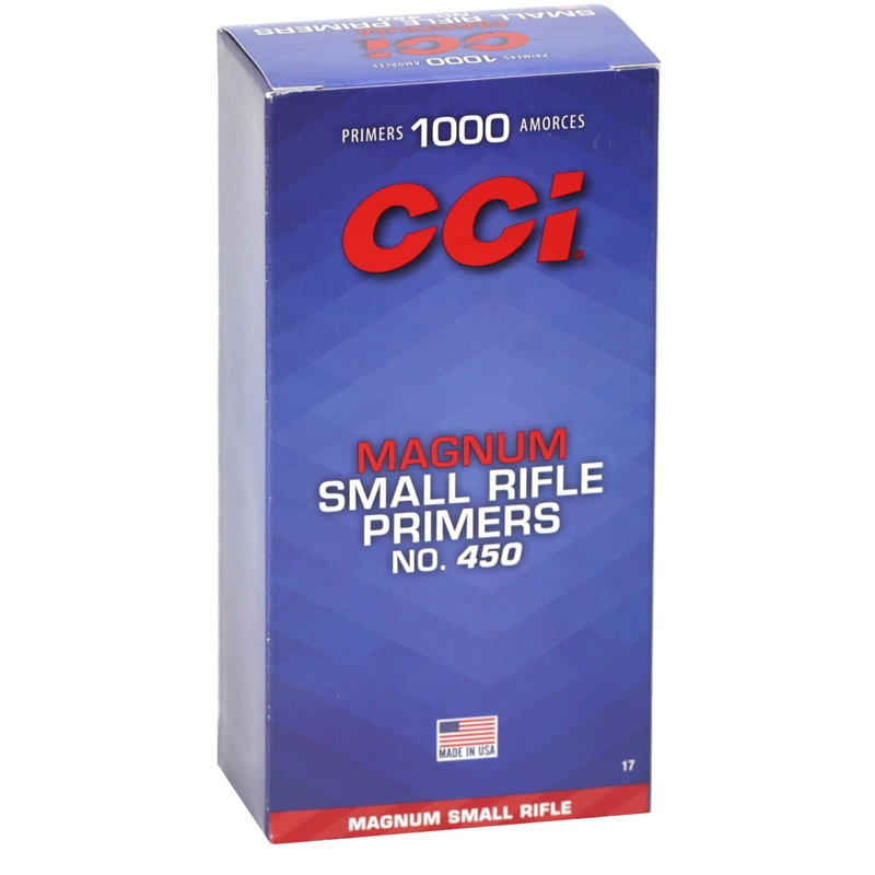 CCI Small Rifle Magnum Primers #450 Box of 1000