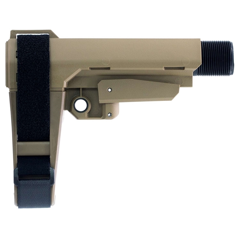 SB Tactical AR Brace Flat Dark Earth Elasto-Polymer 6-Position Adjustable