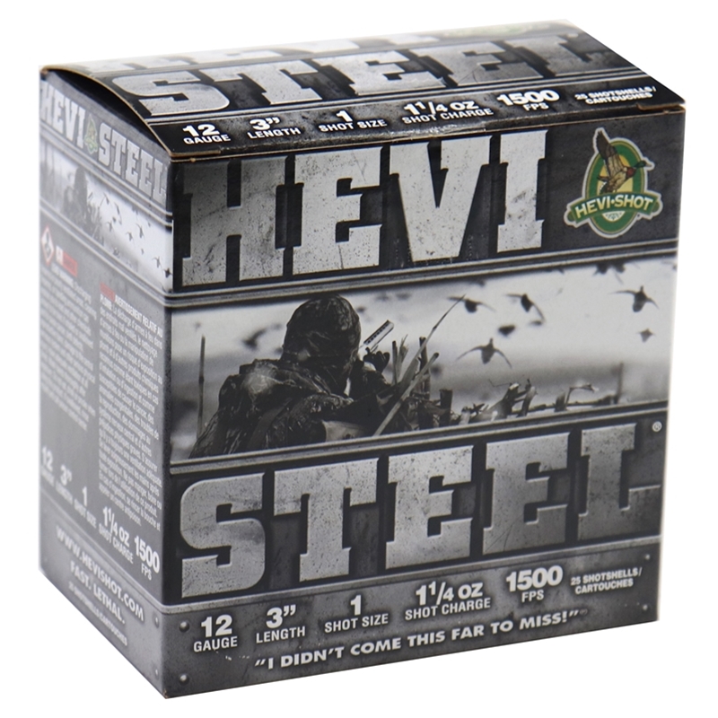 Hevi-Shot Hevi-X 12 Gauge Ammo 3" 1-1/4oz #1 Shotshell Steel Loads
