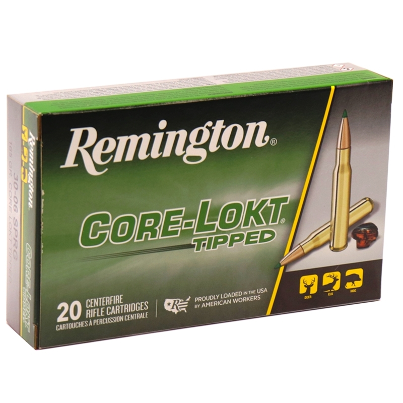 Remington 30-06 Springfield Ammo 165 Grain Core-Lokt Jacketed Soft Point