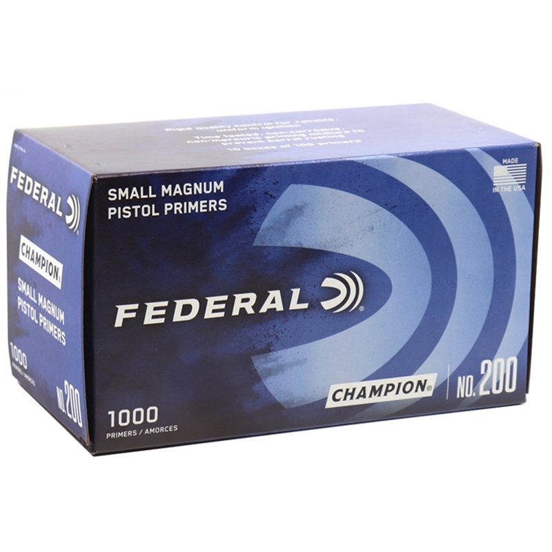 Federal Small Pistol Magnum Primers #200 Case of 5000