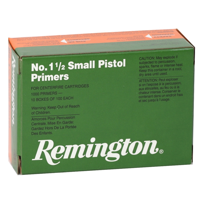 Remington Small Pistol Primers #1-1/2 Case of 5000