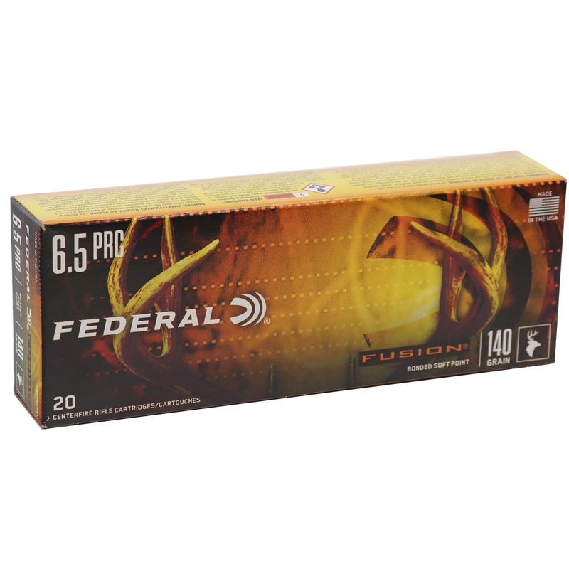 Federal Fusion 6.5 PRC Ammo 140 Grain Bonded Soft Point - F65PRCFS1