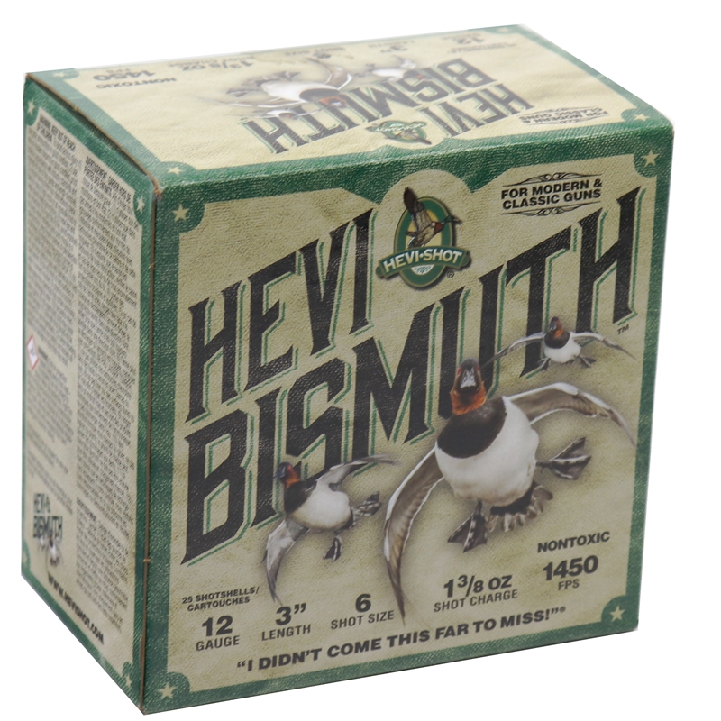 Hevi-Shot Hevi-Bismuth Waterfowl 12 Gauge Ammo 12 Gauge 3" 1 3/8 oz #6 Shot