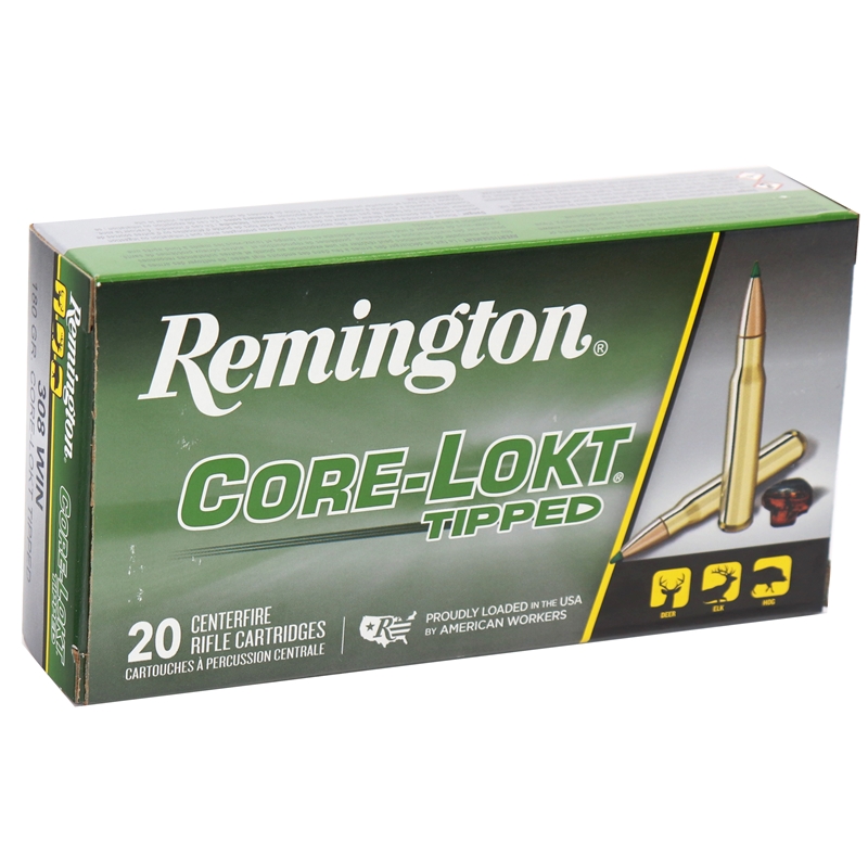 Remington Core-Lokt Tipped 308 Winchester Ammo 180 Grain Polymer Tip - RT308WC