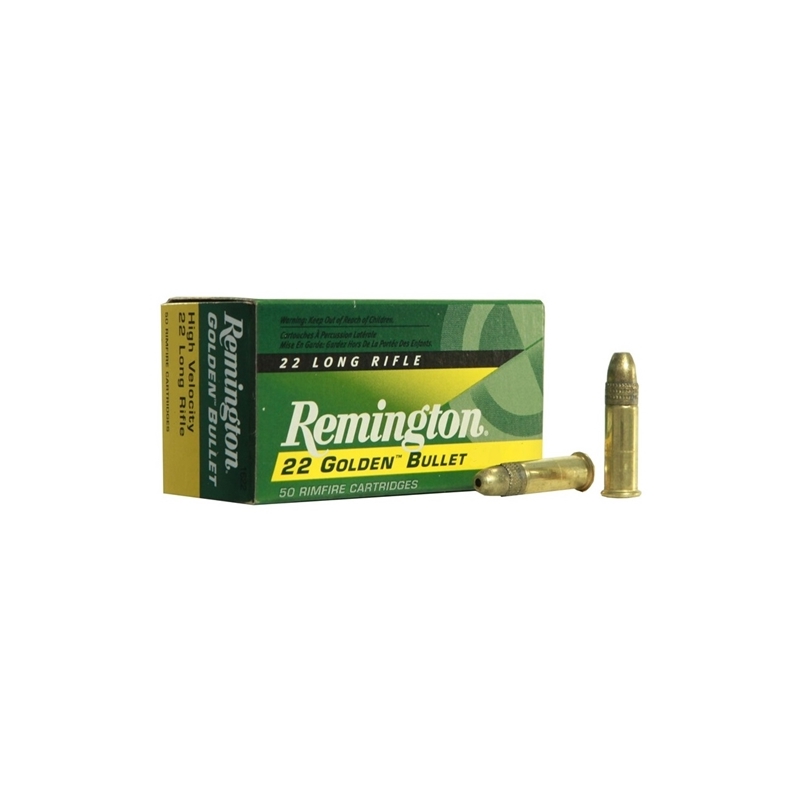 Remington Golden Bullet 22 Long Rifle Ammo 40 Grain HV PLRN