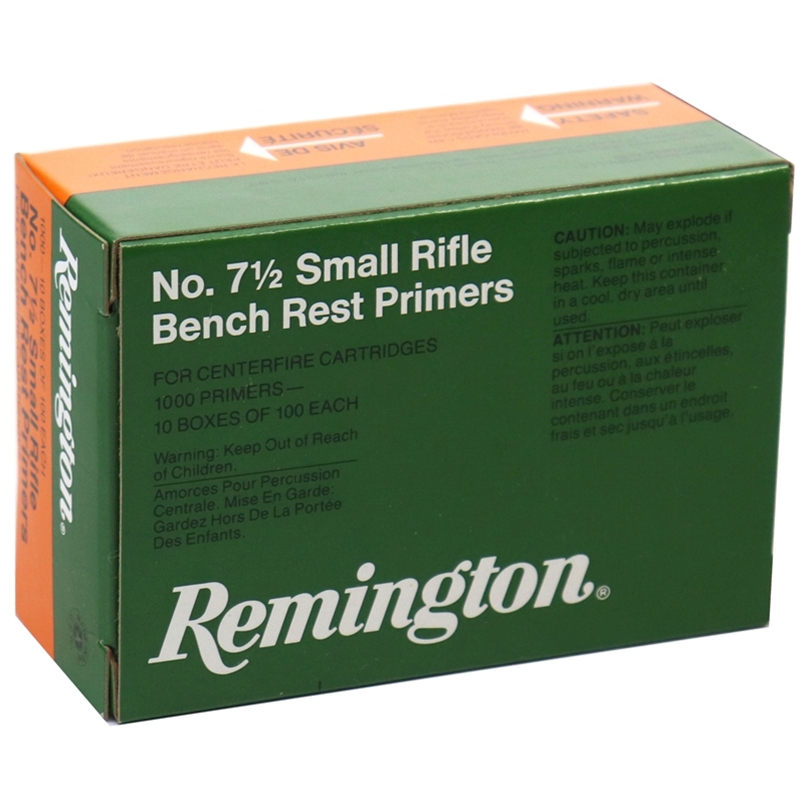 Remington Small Rifle Bench Rest Primers #7-1/2 Box of 1000
