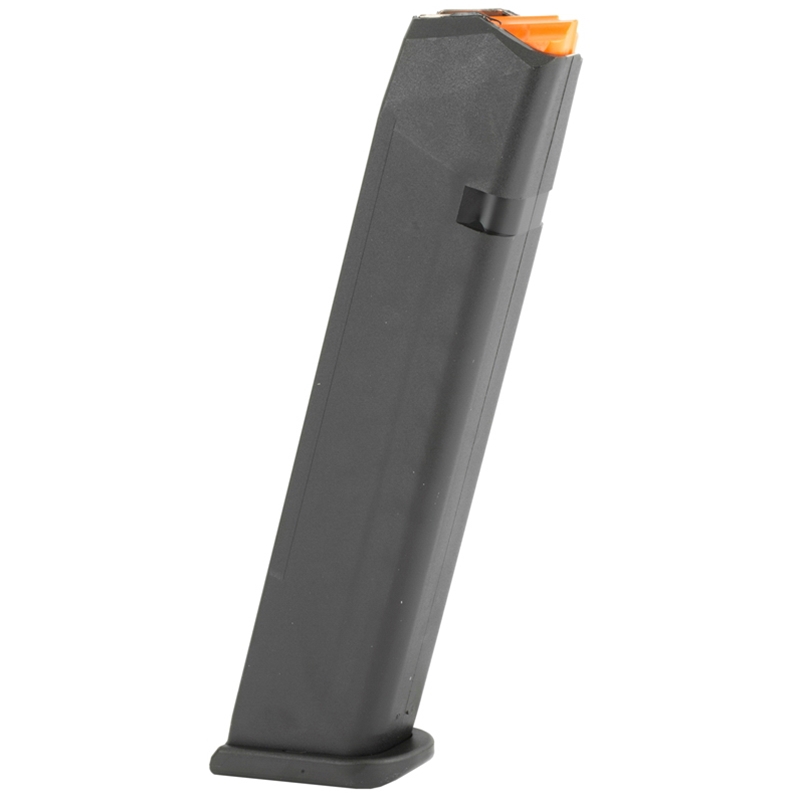 Glock 17/34 9mm Luger 24 Round Magazine Black, Orange Follower