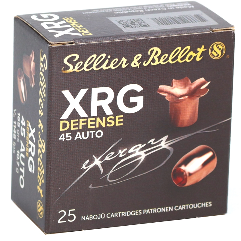 Sellier & Bellot XRG-D 45 ACP Ammo 165 Grain Copper Hollow Point - SB45XA