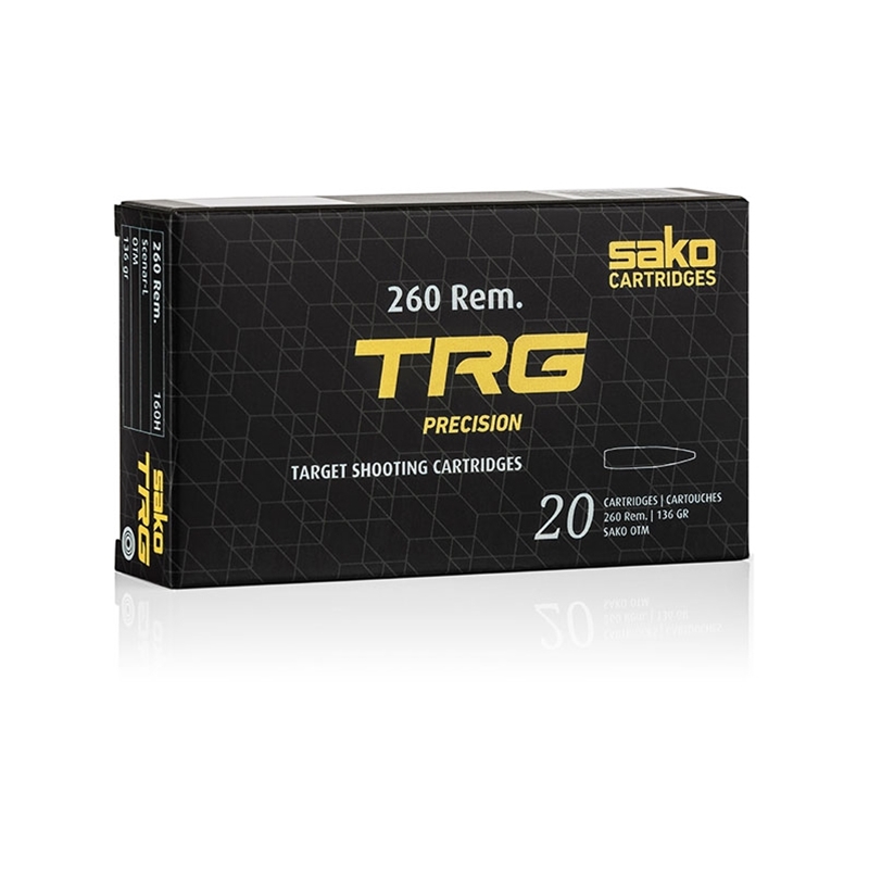 Rb260 レーティング済 145lb Sako TGR Precision 260 Remington Ammo 136 Grain Hollow Point Boat Tail