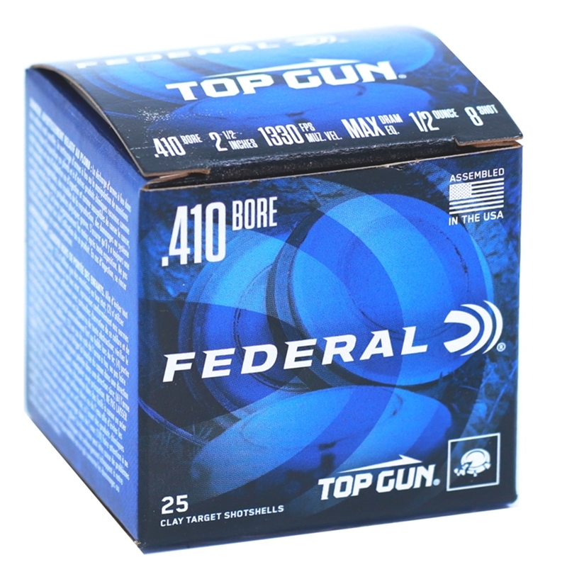 Federal Top Gun Sporting 410 Bore Ammo 21/2" 1/2 oz. 8 Shot 250 Round