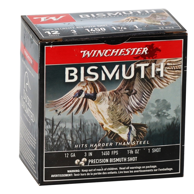 Winchester Bismuth Waterfowl 12 Gauge 3" 1 3/8oz. #1 Bismuth Shot