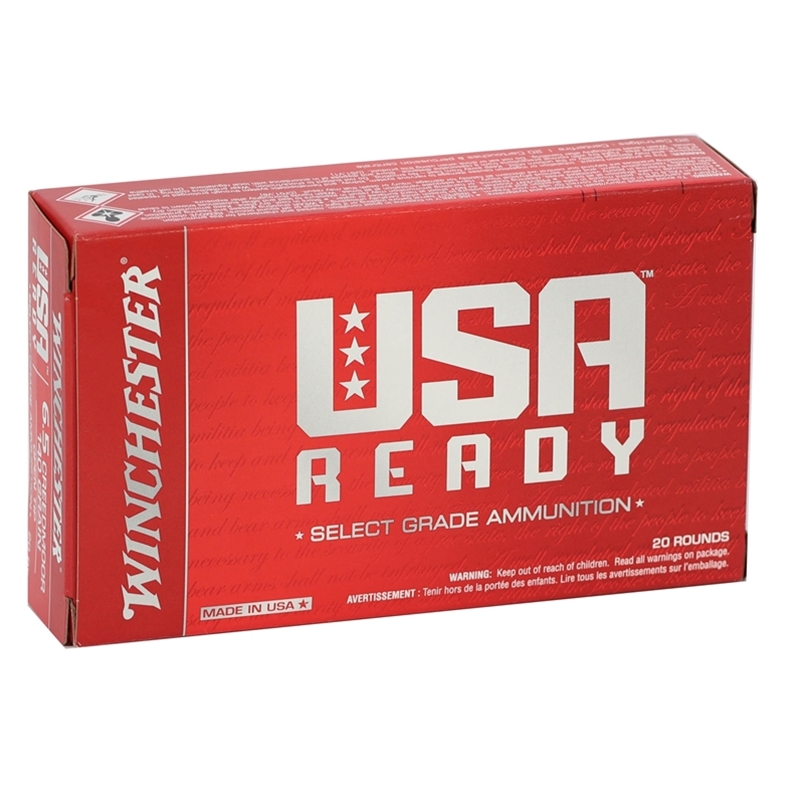 Winchester USA Ready 6.5 Creedmoor Ammo 140 Grain Open Tip