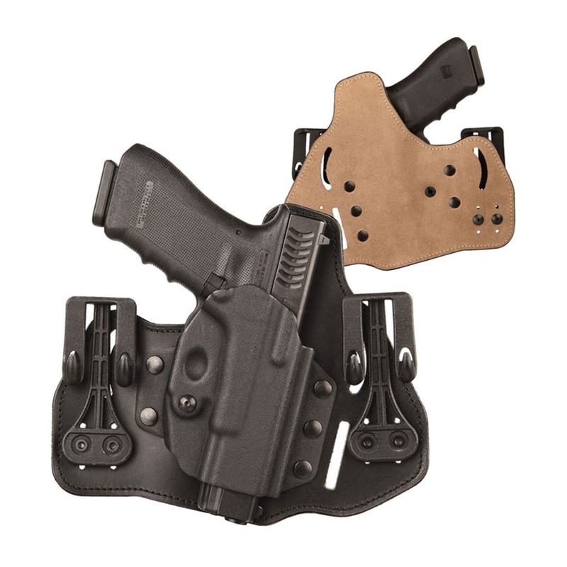 Tactical Scorpion Gear Leather OWB Holster For Smith & Wesson M&P .45 - 3-Slot, Fast Draw, Belt Mount