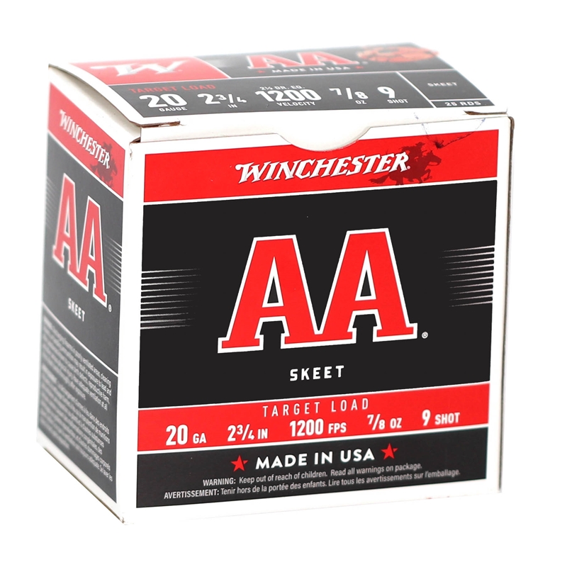 Winchester AA Target Loads 20 Gauge Ammo 2 3/4