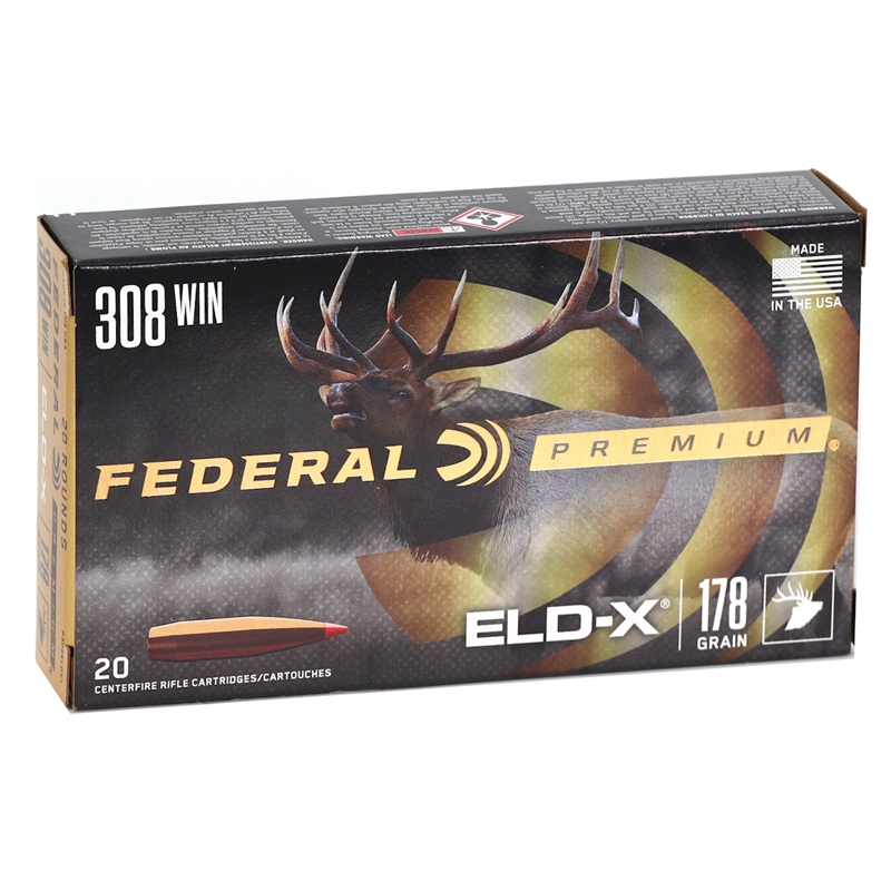 Federal Premium 308 Winchester Ammo 178 Grain Hornady ELD-X Polymer Tip - P308ELDX1