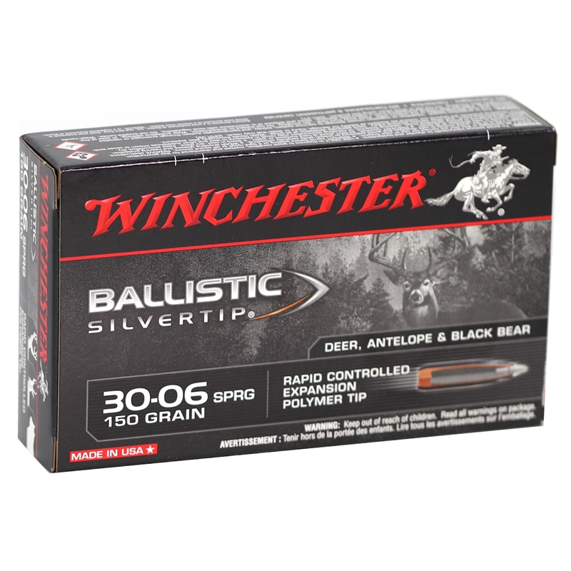 Winchester Ballistic Silvertip 30‑06 Springfield Ammo 150 Grain Polymer Tip - SBST3006