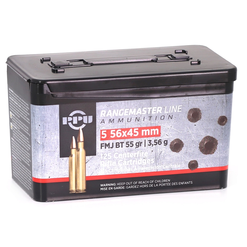 Prvi Partizan Rangemaster 5.56mm NATO Ammo 55 Grain Full Metal Jacket Boat Tail - PPRM5561P