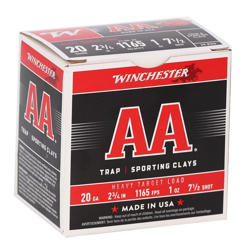 Winchester AA Heavy Target 20 Gauge Ammo 2 3/4