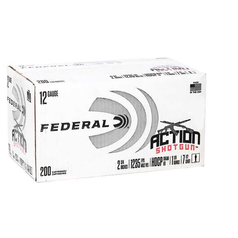 Federal Action Shotgun 12 Gauge Ammo 2 3/4
