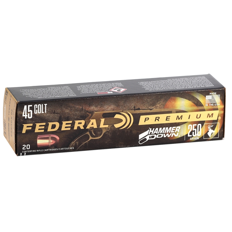 Federal Premium HammerDown 45 Colt Ammo 250 Grain Bonded Hollow