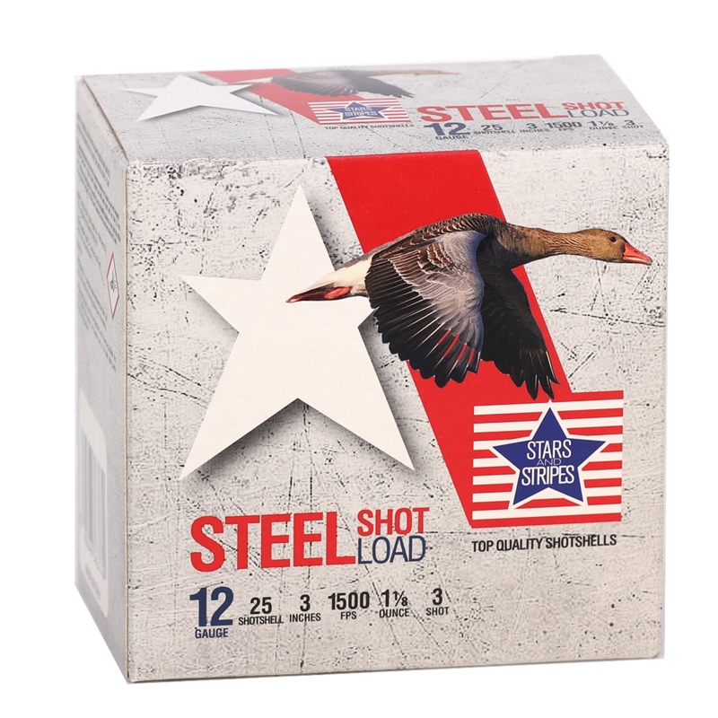 Stars And Stripes Steel Shot Load 12 Gauge Ammo 3