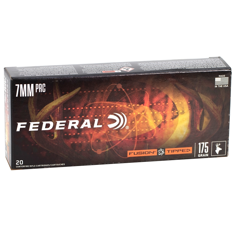 Federal Fusion Tipped 7mm PRC Ammo 175 Grain Bonded Copper Jacket - F7PRCTFS2