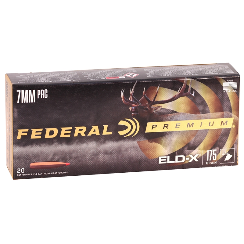 Federal Premium 7mm PRC Ammo 175 Grain ELD-X - P7PRCELDX1