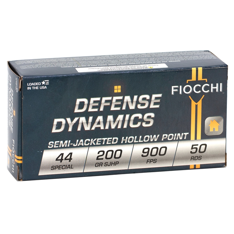 Fiocchi Defense Dynamics 44 Special Ammo 200 Grain Semi-Jacket Hollow Point - 44SA500