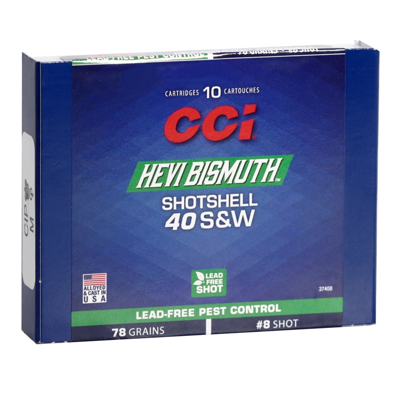 CCI Hevi Bismuth .40 S&W Ammo 88 Grain Full Metal Jacket #9 Shot - 3740B
