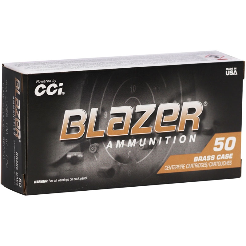 CCI Blazer Brass 9mm Ammo 100 Grain Full Metal Jacket - 5296