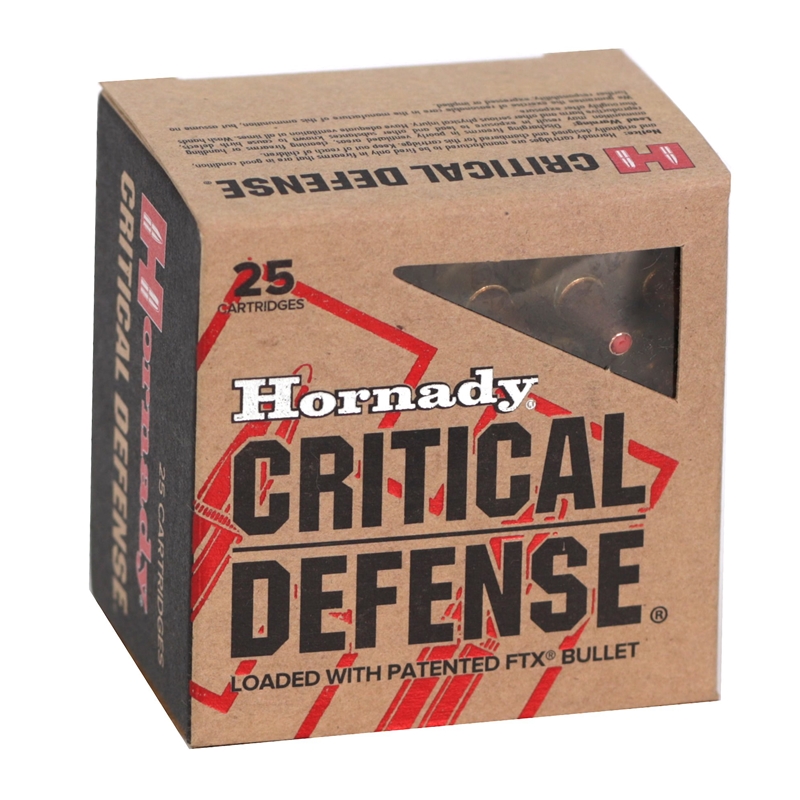 Hornady Critical Defense 9mm Ammo 115 Grain Flex Tip Expanding - 90000