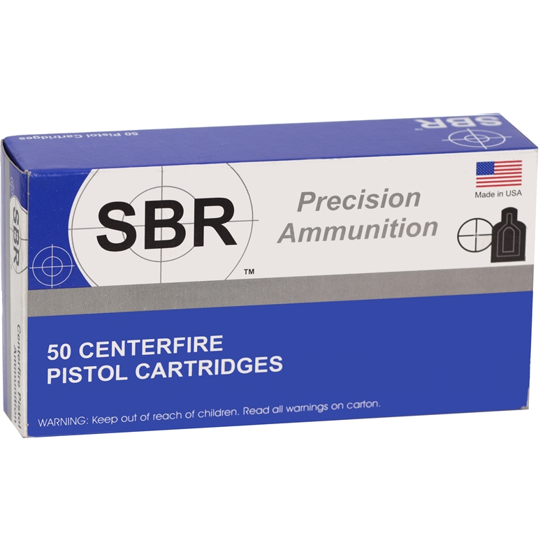 SBR Precision 10mm AUTO Ammo 180 Grain Hollow Point - SL101802