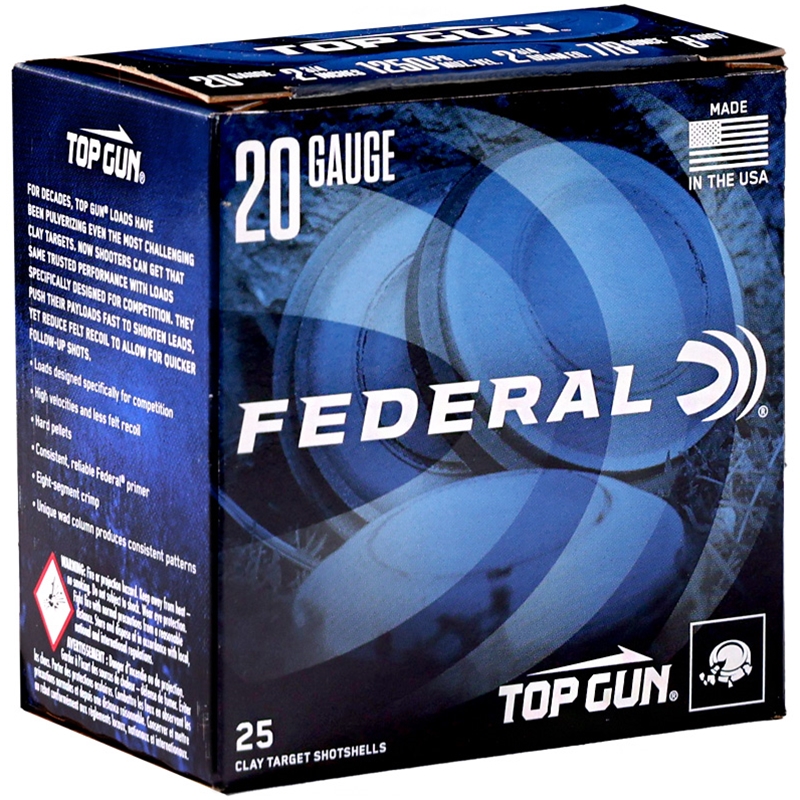 Federal Top Gun Sporting 20 Gauge Ammo 2 3/4